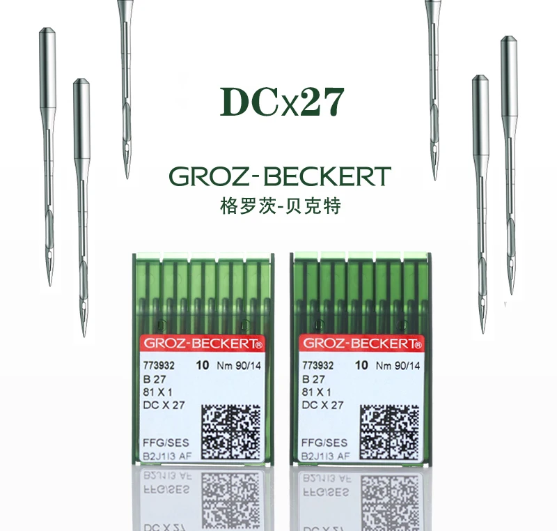 Фото 100 шт., иглы для швейных машин GROZ BECKERT DCX27 №1