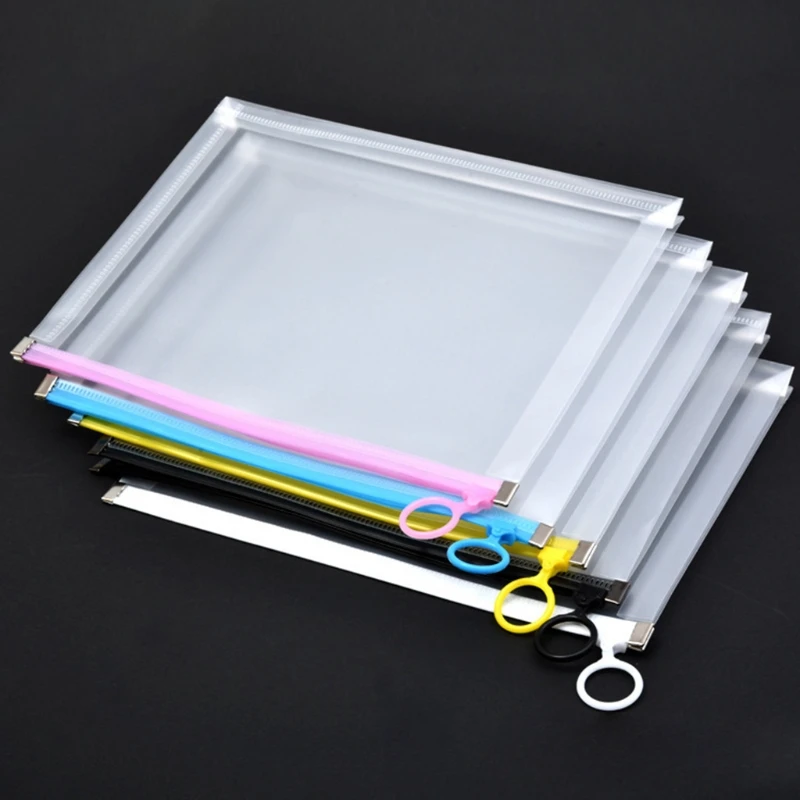 

Multifunctional Transparent A4 A5 File Folder Document Bag Organizer Waterproof School Office Supplies Stationery