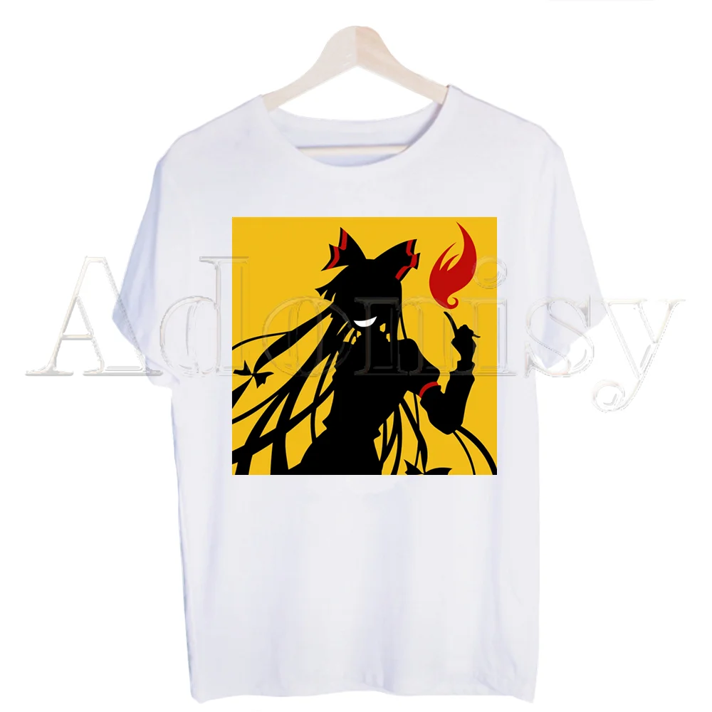 Футболка Touhou мужская с принтом тенниска круглым вырезом и коротким рукавом майка