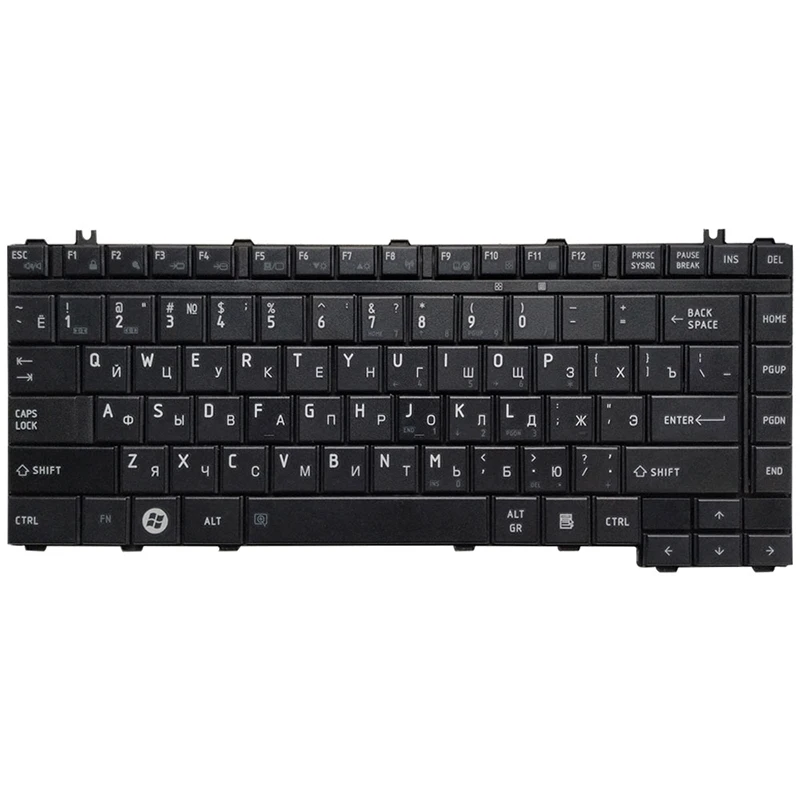 Новая русская клавиатура для ноутбука Toshiba Satellite L455 L450 L455D L450D Qosmio F40 F45 G40 G45 F50 F55 |