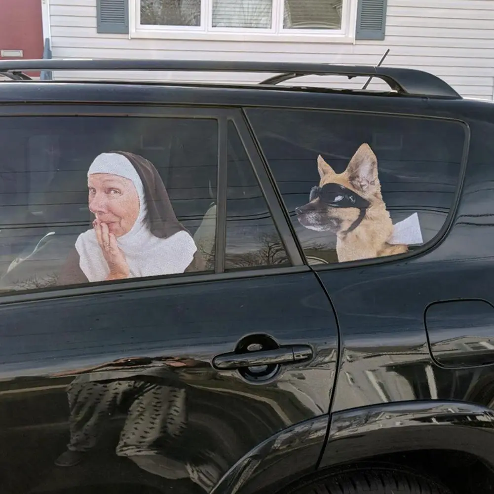 3D наклейка на заднее стекло автомобиля знаменитости автомобильная с иллюзией