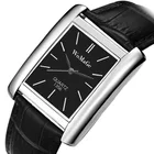 Женские часы, брендовые роскошные женские часы, женские часы с кожаным ремешком, женские прямоугольные часы, часы, женские часы