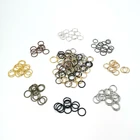 200 шт.лот круглые открытые соединительные кольца с одной петлей, разъемные кольца для изготовления ювелирных изделий своими руками