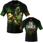 Футболка мужская Спортивная быстросохнущая, компрессионная, с коротким рукавом, с 3D-принтом, тренировочный топ, Рашгард для бодибилдинга