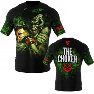 Футболка мужская Спортивная быстросохнущая, компрессионная, с коротким рукавом, с 3D-принтом, тренировочный топ, Рашгард для бодибилдинга