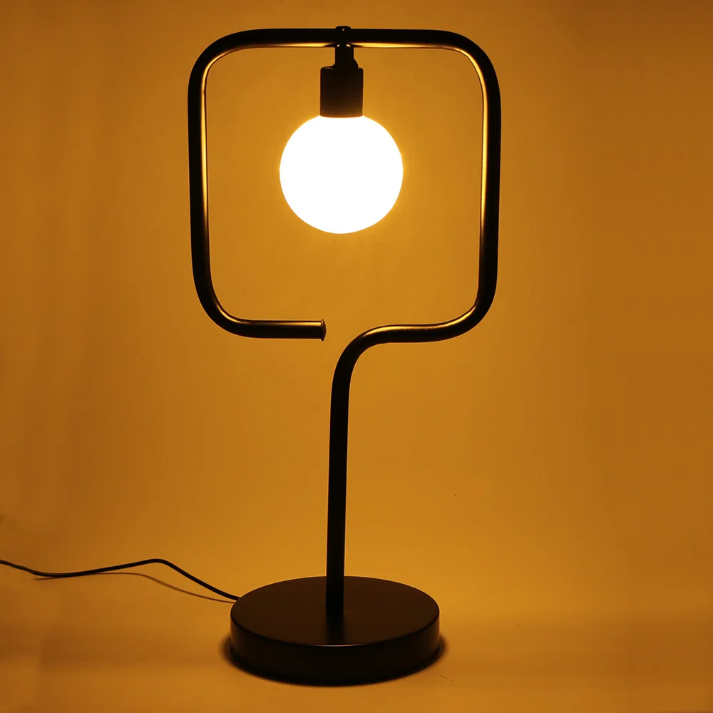 Настольные лампы Классическая Современная черная прикроватная Настольная Лампа