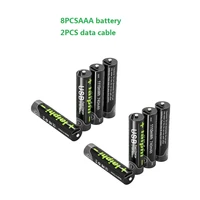 8pcs new 1 5v aaa 1110mwh li polymer rechargeable toys battery for cameragame aa 740mah battery