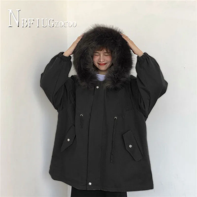 

Black Apricot Blue Color Women Parkas S-XL Thick Long Style Female Overcoat