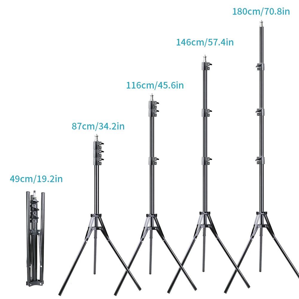 

18inch 45cm LED Selfie Ring Light EU US Plug 2700-7000K Photography Lighting Ringlight With 1.9m Tripod For Makeup Youtube