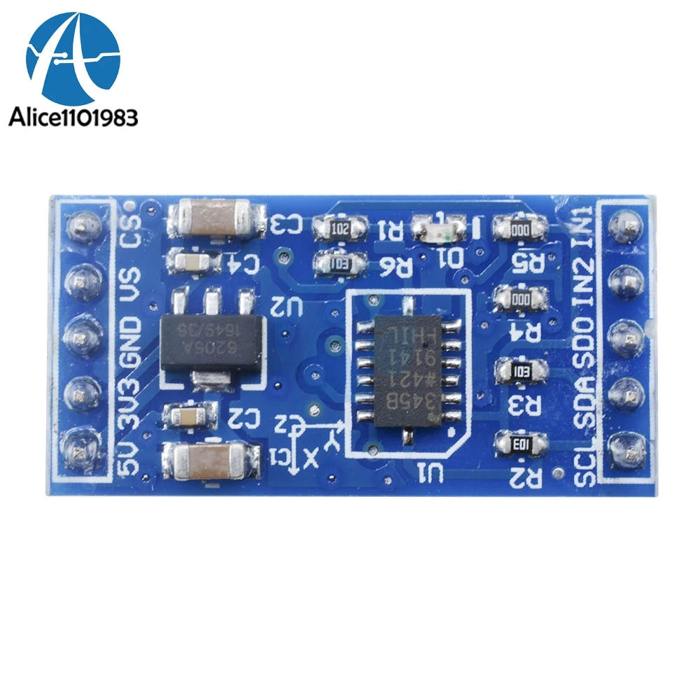 ADXL345 3 осевой трехосевой цифровой гравитационный датчик ускорения Diy Kit