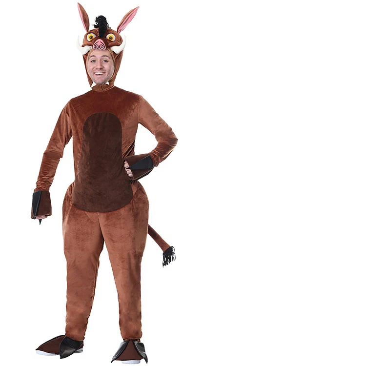

Fashion Animal Onesie Soft Breathable and Comfortable Pajamas Kugurumi Cute Wild boar Cosplay Costume For Halloween Party