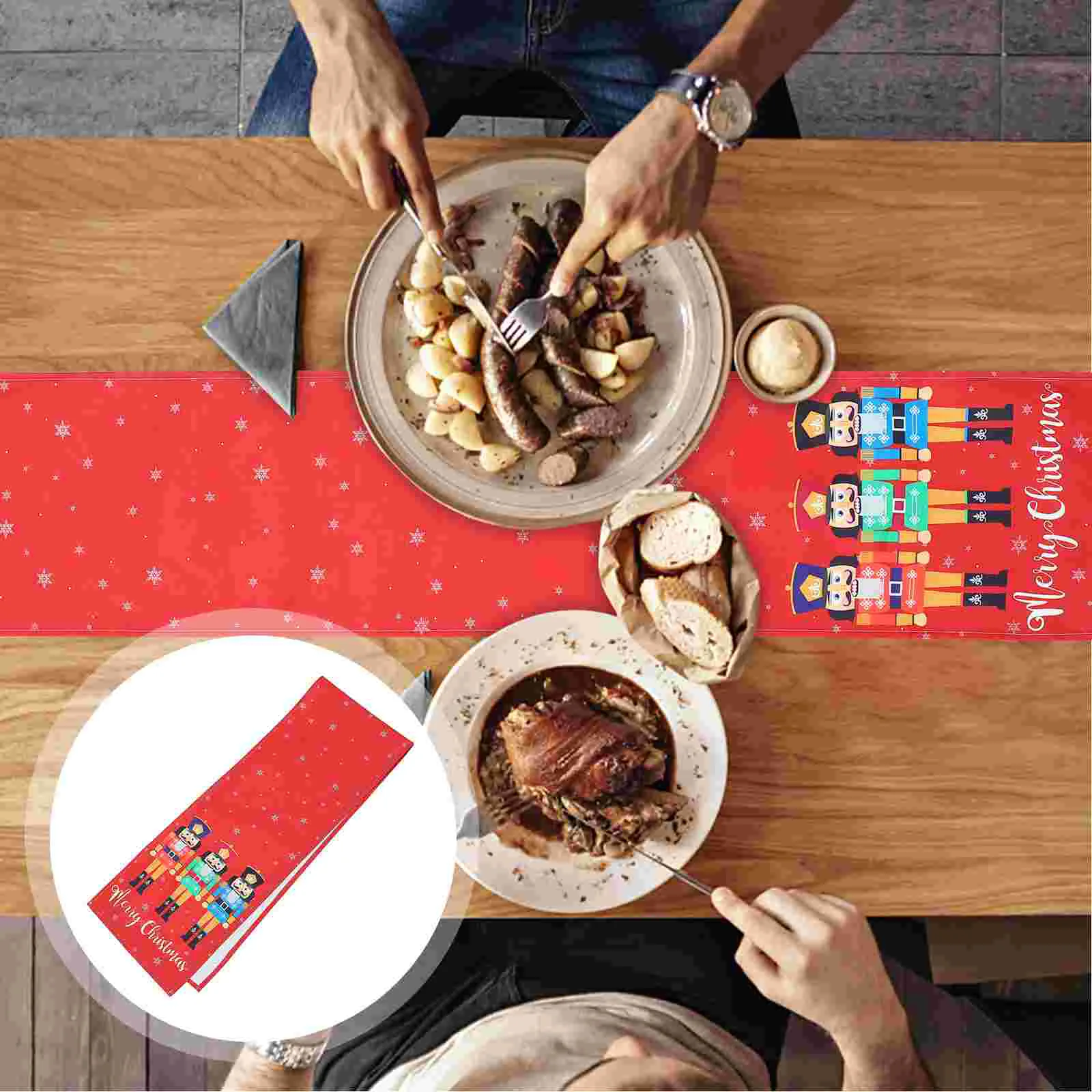 

1pc Christmas Table Cloth Christmas Tablecloth Christmas Theme Tablecloth
