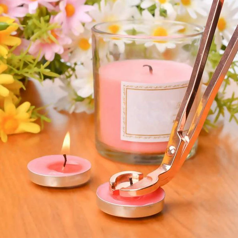 

Candle Accessory Set Candle Snuffer Trimmer Hook Stainless Steel Luxury Candle Scissors 3 Pcs Candle Care Kit