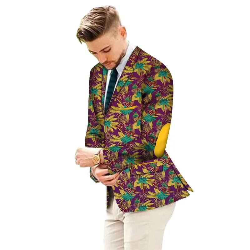 Модный мужской костюм с вышивкой по индивидуальному заказу пиджак в африканском