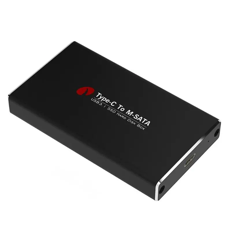 USB3.1 чехол для жесткого диска type C to MSATA to USB 3,0 SSD чехол для корпуса 10 Гбит/с высокоскоростной кабель для жесткого диска для Mac Book PC
