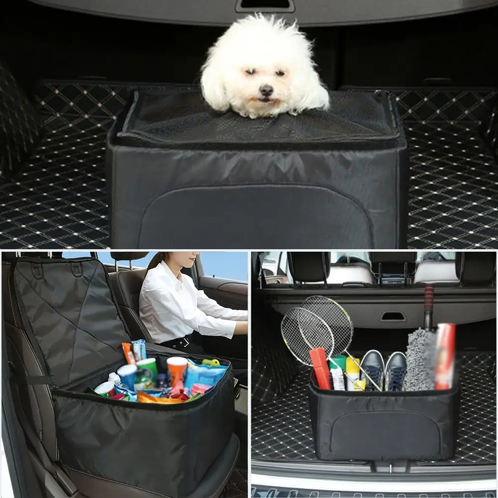 

1PC Car Pet Pad Travel Pet Folding Box Case With Adjustable Buckle Multifunctional Travel Pet Mat