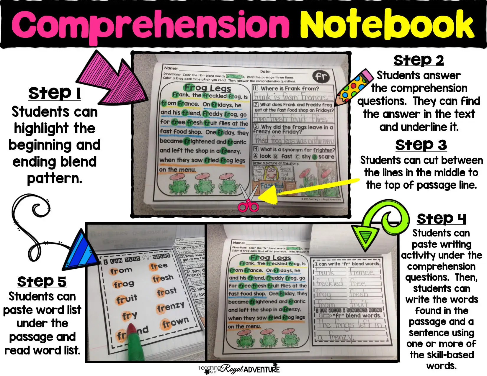6 книг/набор Обучающие Детские блокноты для чтения украшение классной комнаты