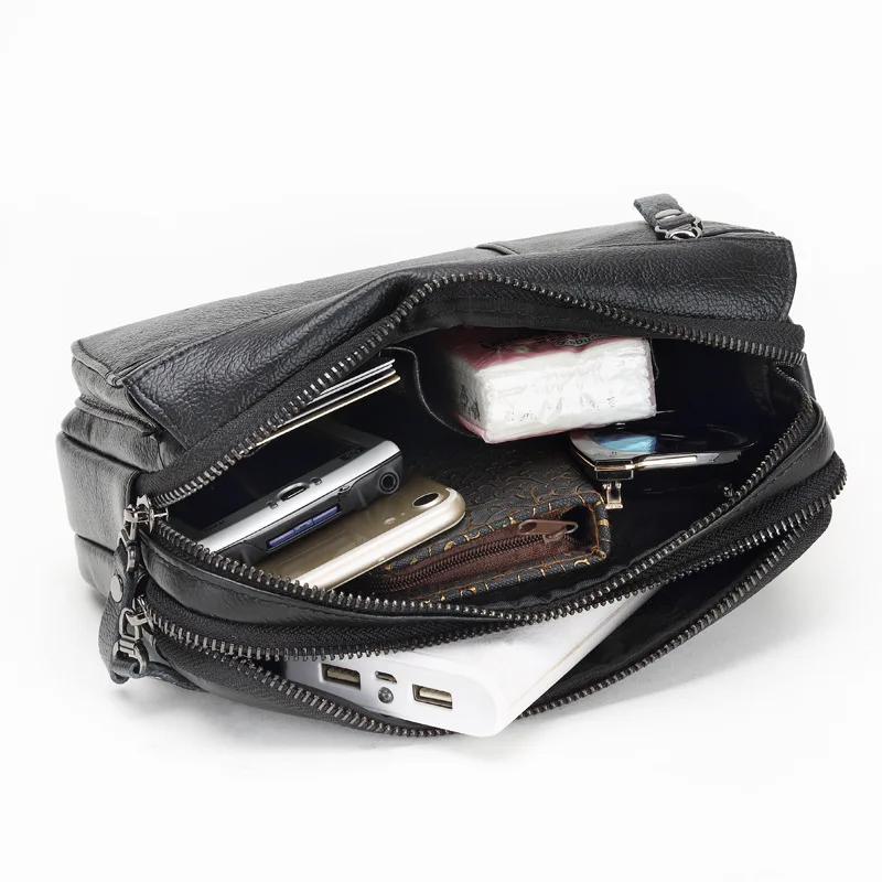 Norbinus Men Wallet Genuine Leather Male Clutch Bags Business Zipper Long Clutch Wallets Phone Pouch Coin Purse Casual Handy Bag