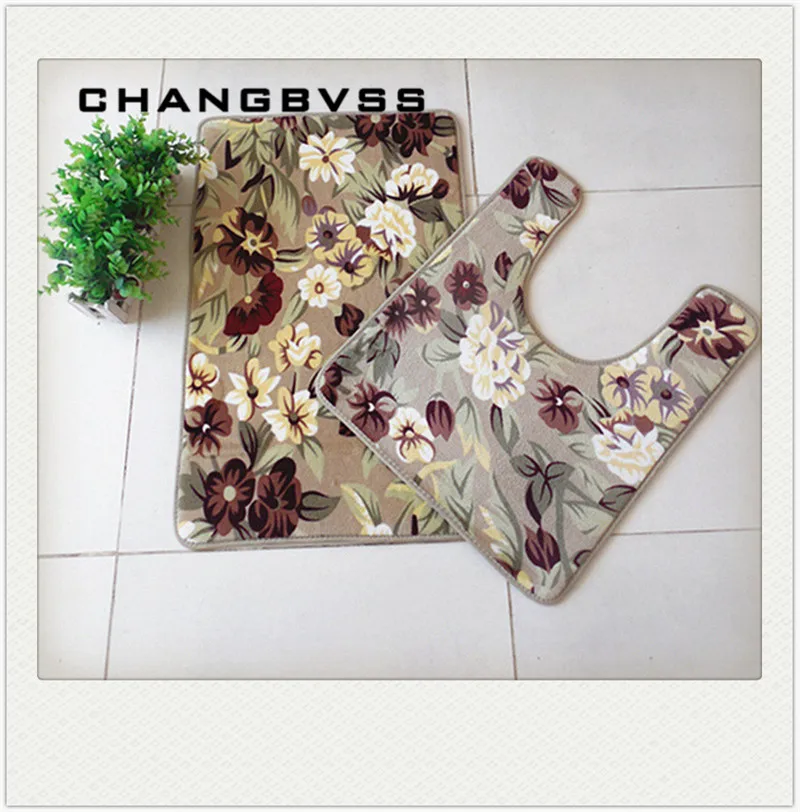 2 шт./компл. напольные коврики для ванной коврик ног в гостиную ковер с принтом