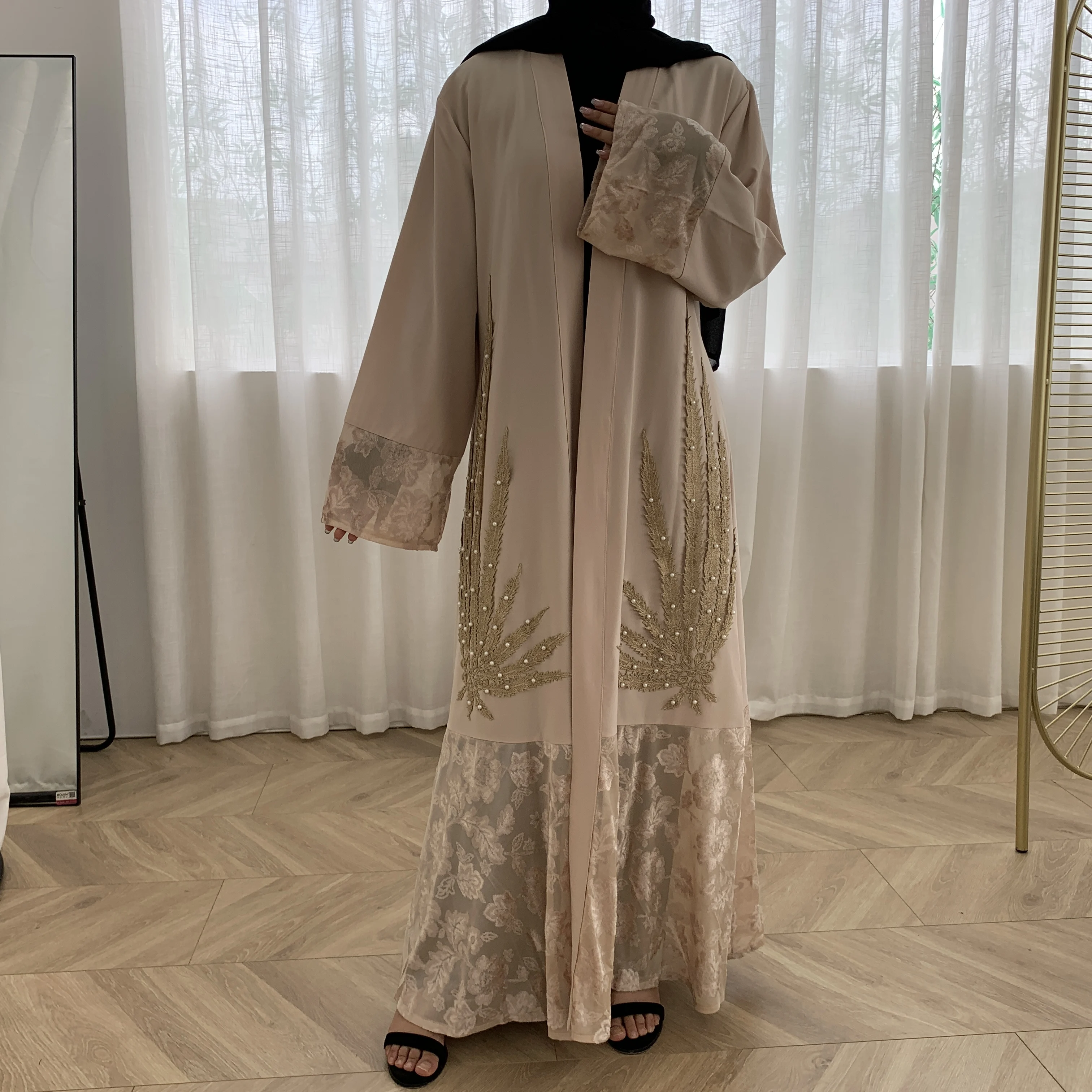 Последняя мусульманская Модная элегантная абайя Дубай Размеры Ближний Восток