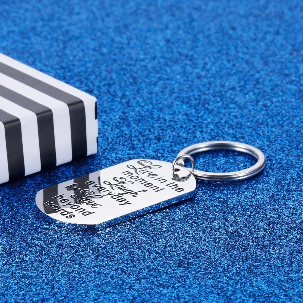 Подарок отцу матери ко Дню Святого Валентина Брелок положительное сообщение для