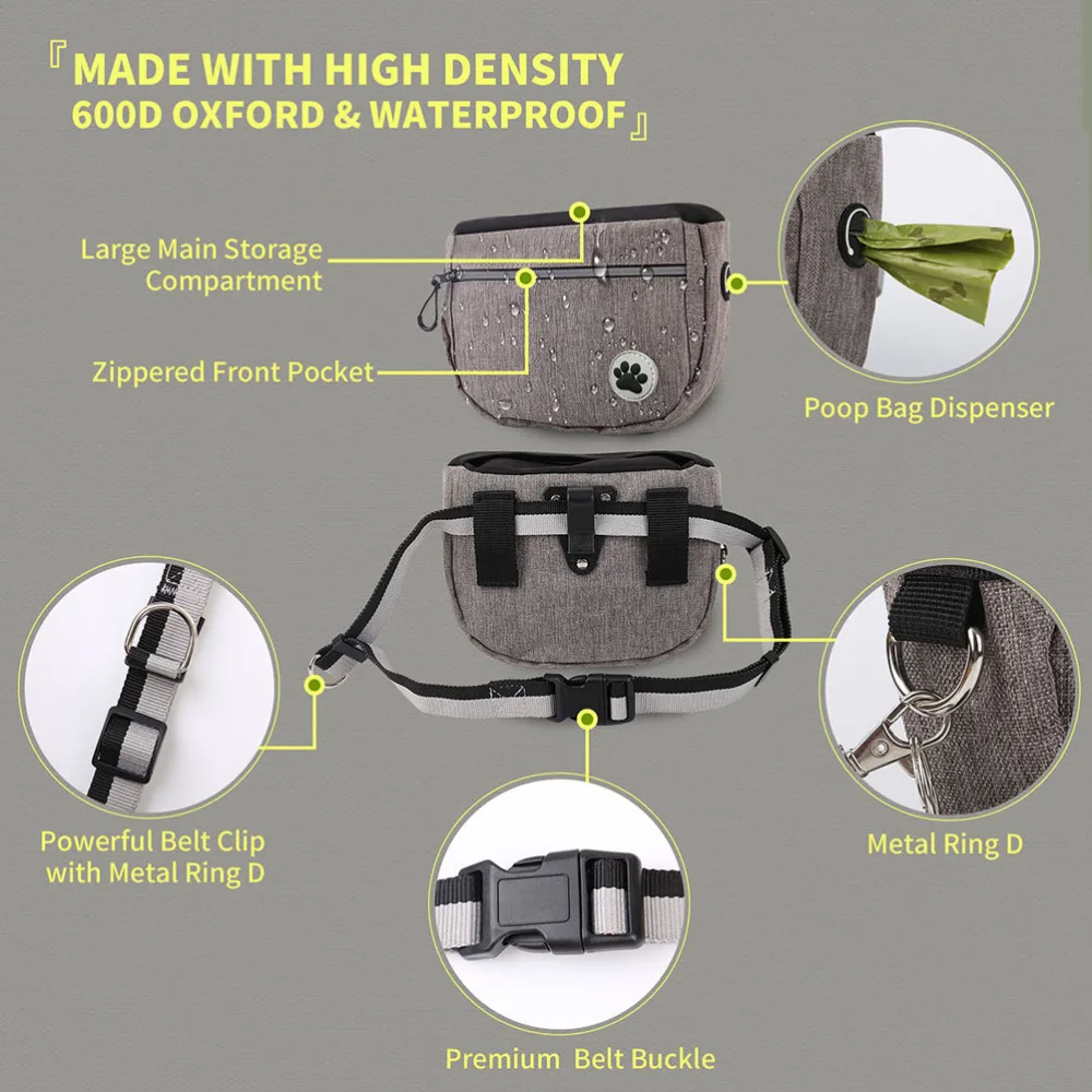 

Dog Waist Bag Pet Supplies Leashing Pet Training Waist Bag Outing Dog Snack Bag