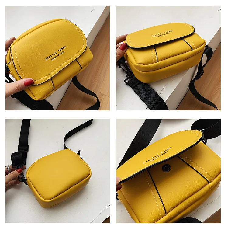 

2019 the new candy color square bag sports leisure one shoulder slanted women's bag