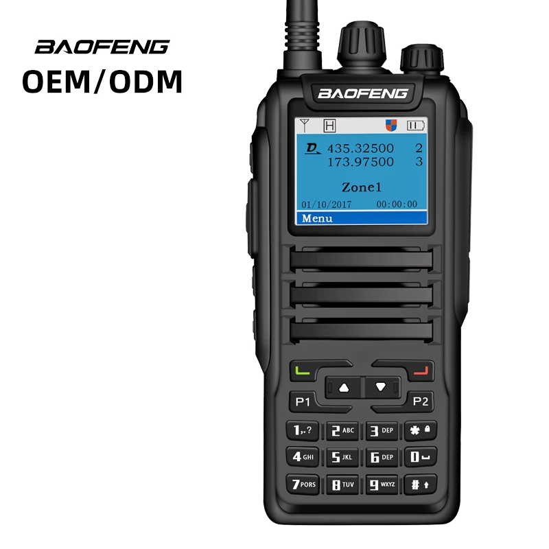 baofeng dmr dm 1701 50km dmo ham transmitter 10w walkie talkie 2200mah transreceiver 136 174400 520mhz two way radio vhfu free global shipping