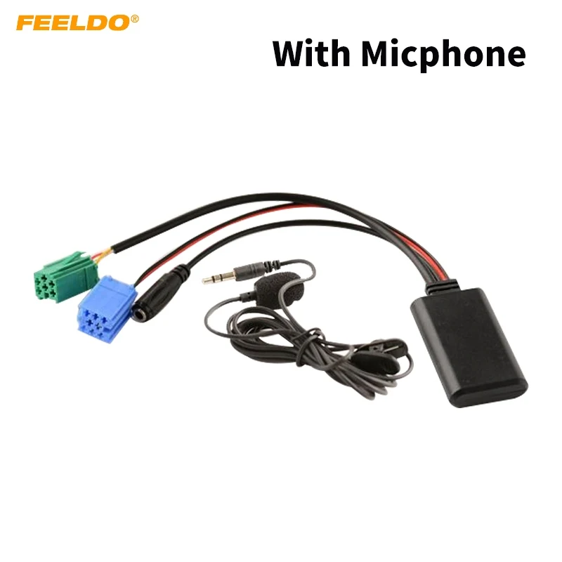 Автомобильный Aux in адаптер FEELDO беспроводной bluetooth модуль аудиоприемник с