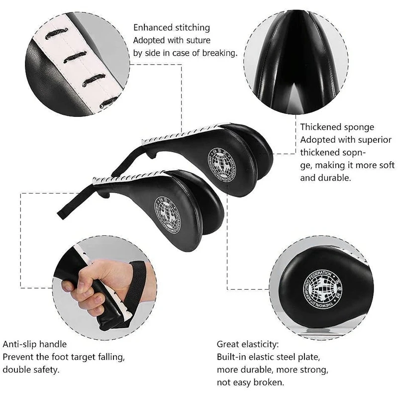 Тхэквондо двойной удар Pad Целевая таэквондо карате кикбоксинг обучение ногами