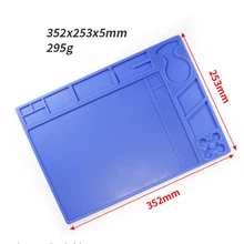 Multifunctional repair heat insulation pad, high temperature and anti-scald workbench, mobile phone repair silicone pad