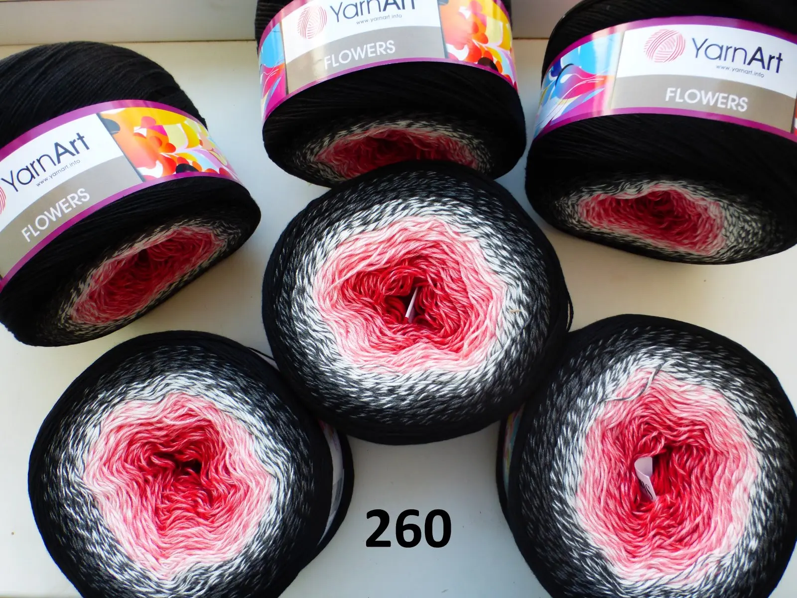 Пряжа (нить) для вязания YarnArt Flowers 250 грамм|Пряжа| |