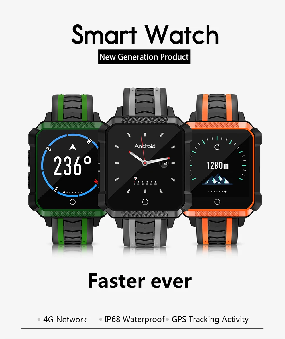 Смарт-часы H7, водонепроницаемые, gps, Смарт-часы, Android, 4G, Bluetooth, спортивные, умные часы с музыкальным плеером, камерой, Mtk6737