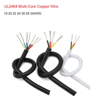 12510m ul2464 pvc multi core oxygen free copper wire 18 20 22 24 26 28 30awg household appliances city wiring led lights