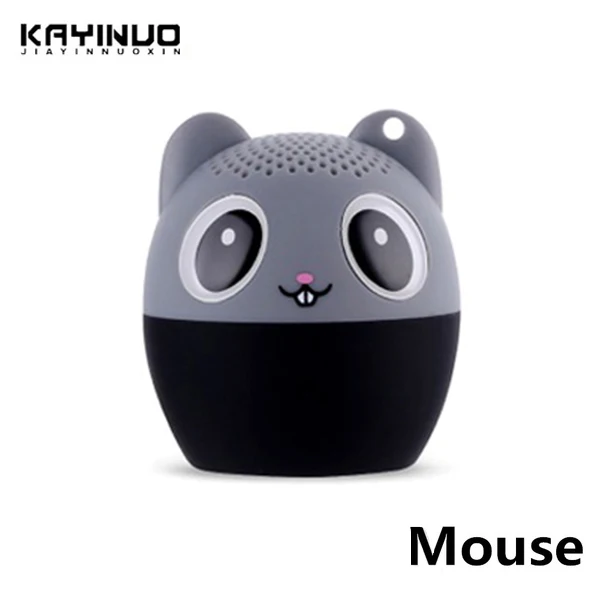 Mouse Мини животное Bluetooth динамик Портативный мультфильм открытый музыкальный плеер Stero Lound Динамик s сабвуфер громкой связи беспроводной динамик s - Цвет: Mouse