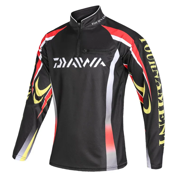 Новая рыболовная рубашка Daiwa с длинным рукавом быстросохнущая дышащая УФ