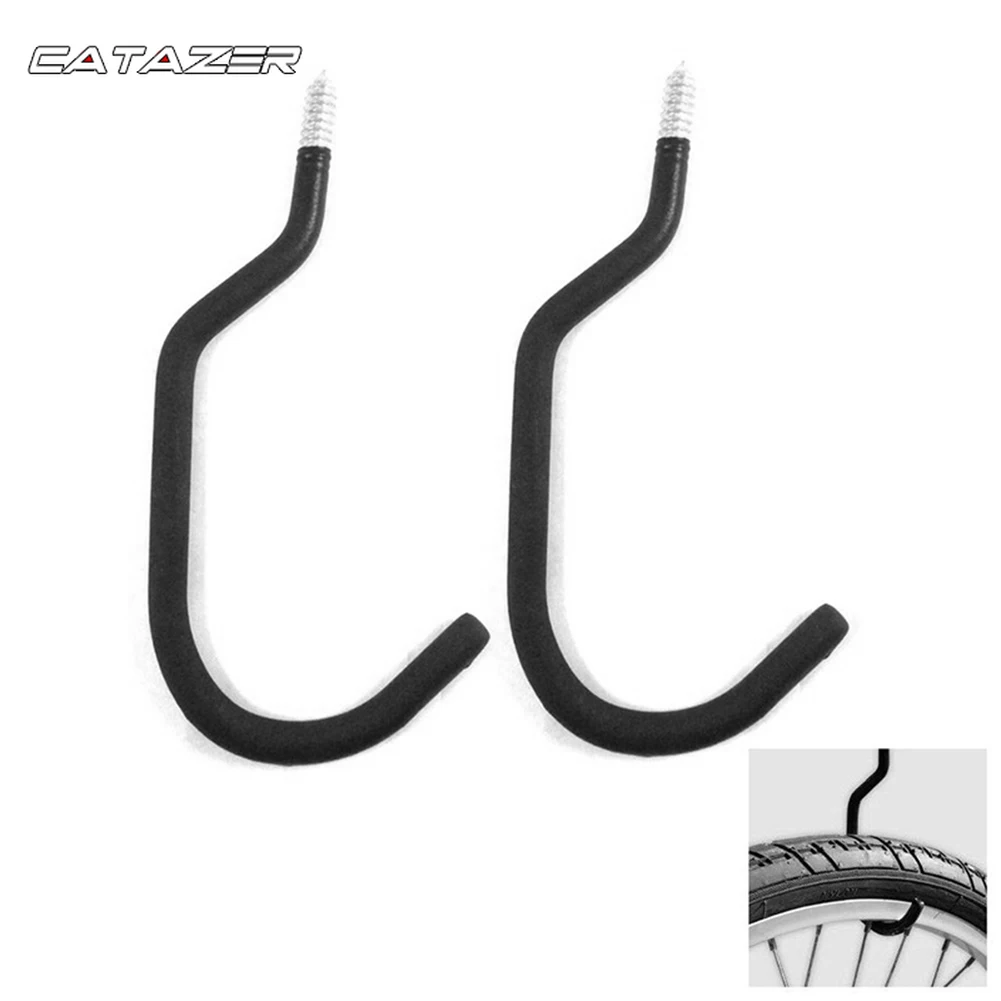 

1 пара для хранения велосипедов Гараж Стеллажи для выставки товаров черные аксессуары подставка держатель крючок-вешалка Велоспорт настен...