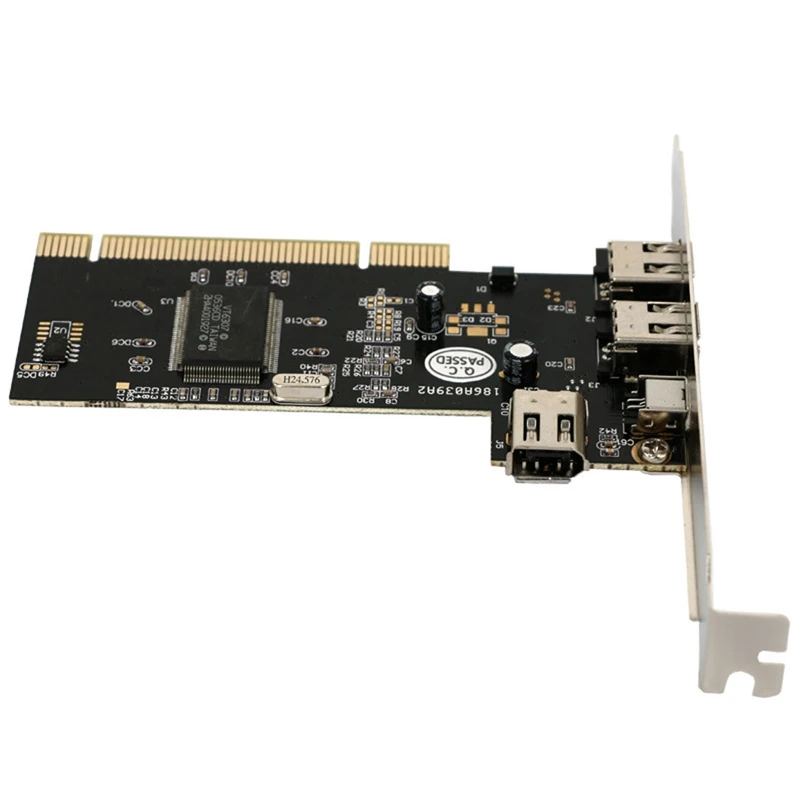 PCI 4 Ports Firewire IEEE 1394 1394A 4/6 Pin Controller Card Adapter Video Capture for HDD MP3 PDA | Компьютеры и офис