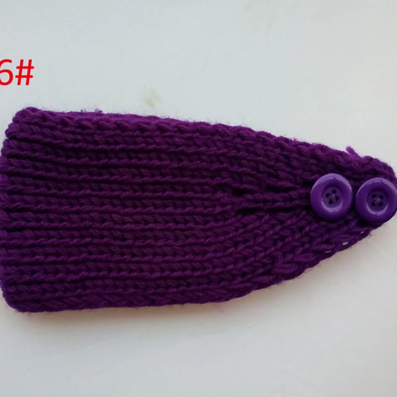 Оптовая продажа женская модная теплая шерстяная повязка вязаная крючком на