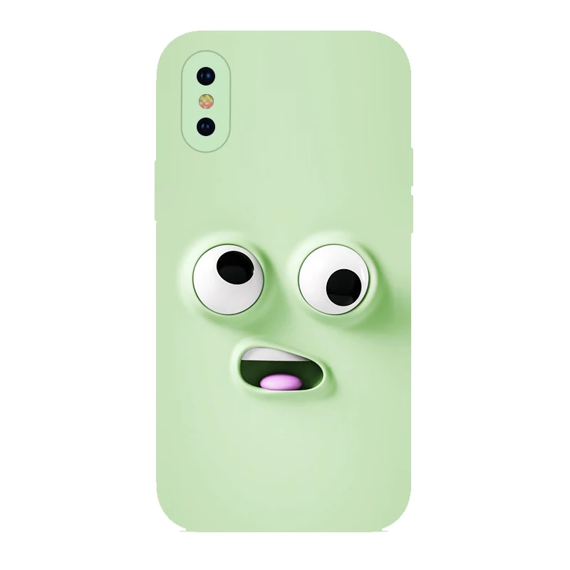 

Personality Interesting Design Case Back Cover 6s Se 2020 Soft Iiquid Silicone 6g for Iphone 11pro Max12 Mini 8 Plus Xs Max 7