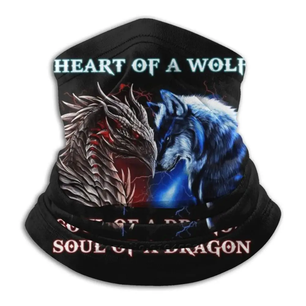 

Heart Of A Wolf Soul Of A Dragon Scarf Bandana Headband Outdoor Climbing Warmer Face Mask Heart Of A Wolf Soul Of A Dragon