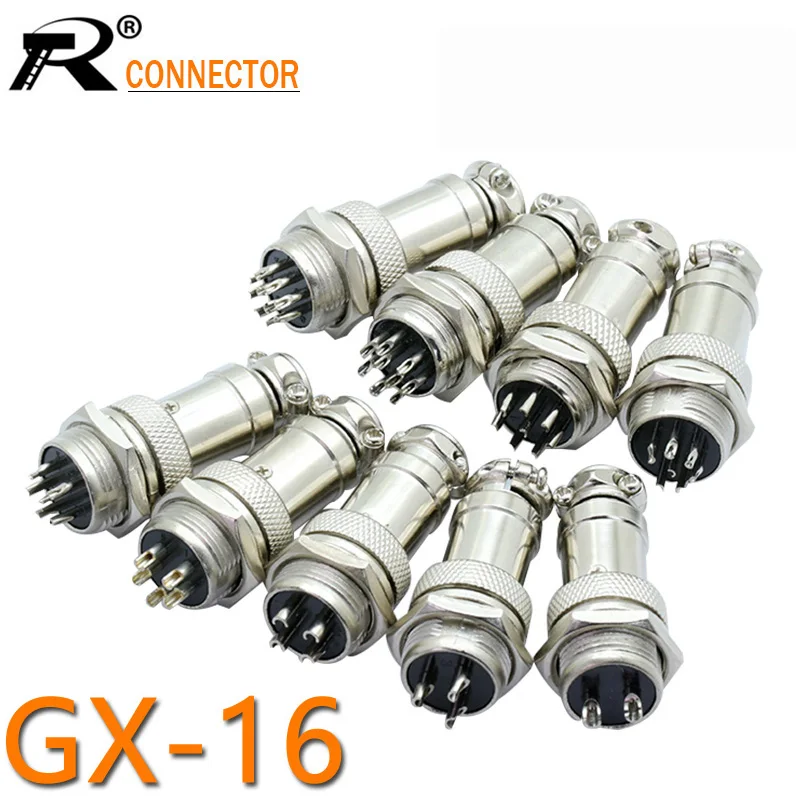 1 комплект GX16 XLR 16 мм 2 3 4 5 6 7 8 9 10 контактов Штекерный штекер Шасси Разъем