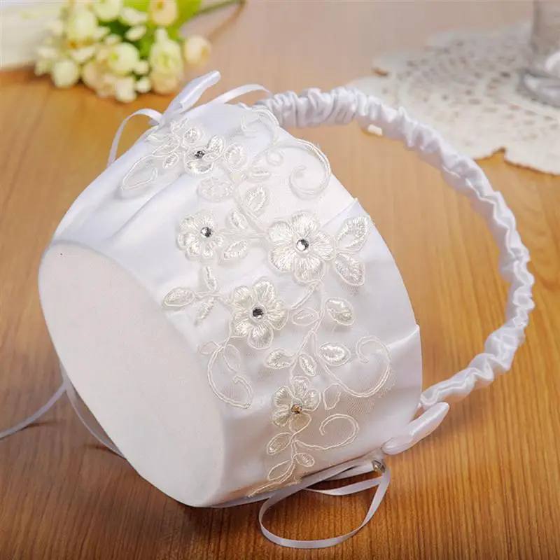 Свадебное платье для девочек в цветочек корзина Официальные Вечерние кружевной