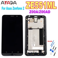for asus zenfone 2 z00a ze551ml lcd display panel touch screen digitizer assembly frame ze551ml z00ad lcd display