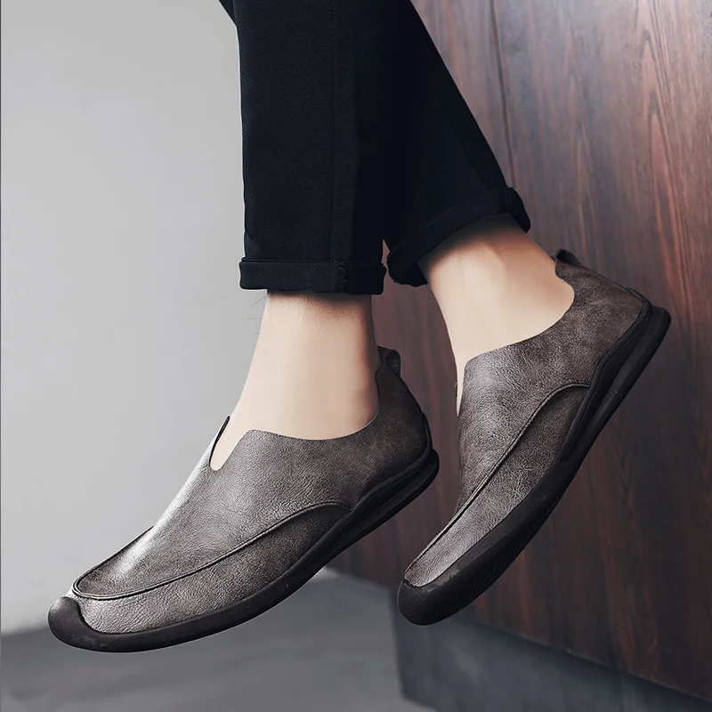 2022 Brand Mens Loafers Elegantes Light Driving Shoes Men Casual Summer Non-Slip Breathable Flats Leisure Walk | Обувь