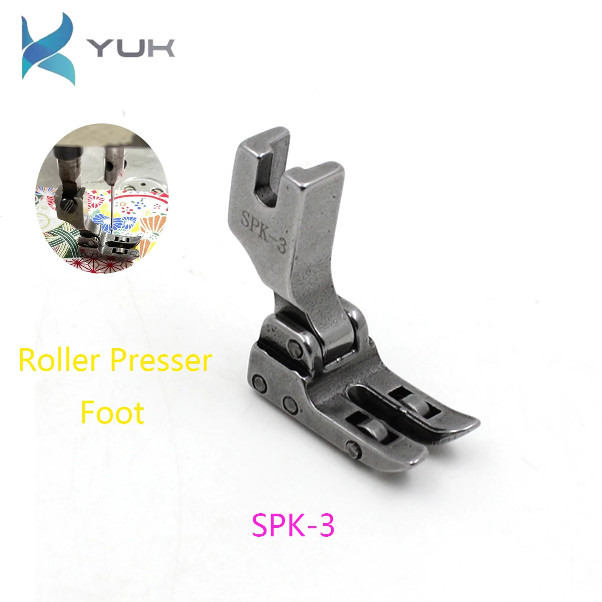 

1 PCS Sewing Machine Parts Industrial Roller Preseer Foot SPK-3 For JUKI SINGER High Shank