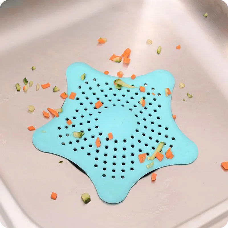 

Silicone Anti-blocking Strainer Kitchen Sink Hair Filter Bathtub Shower Floor Drain Stopper Hair Catcher Bathroom Accessories