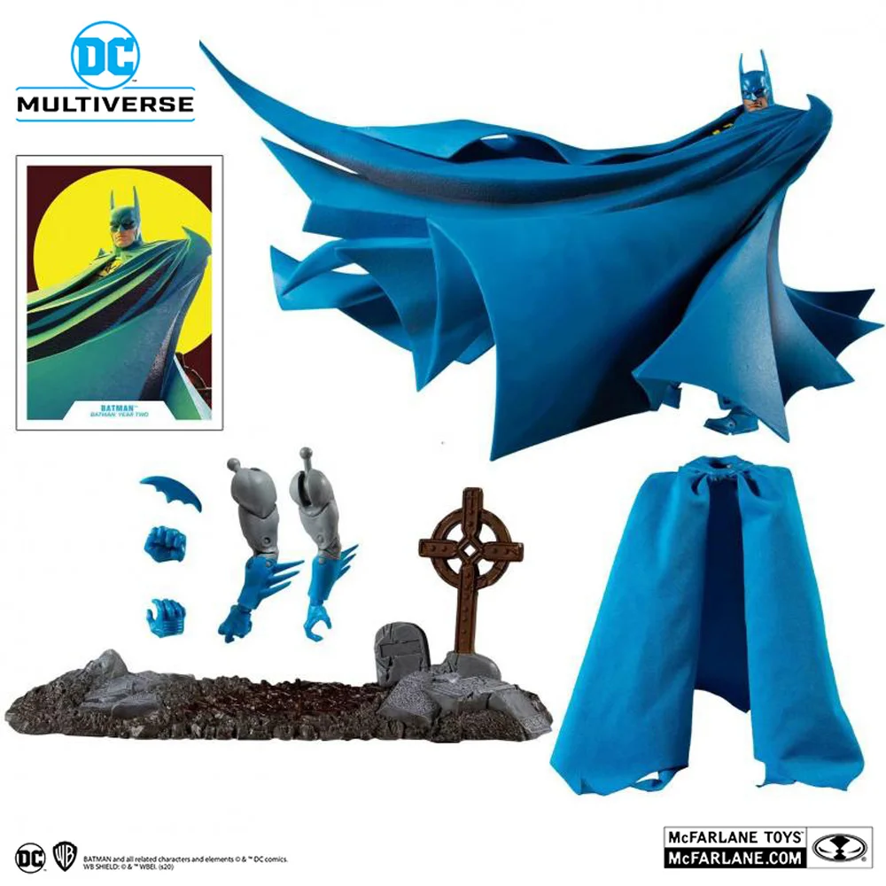 McFarlane Dcd Comics Batman 2 Year Blue Suit Ver. Anime Action Figure Collectible Figurines Model Toys For Boys Gifts