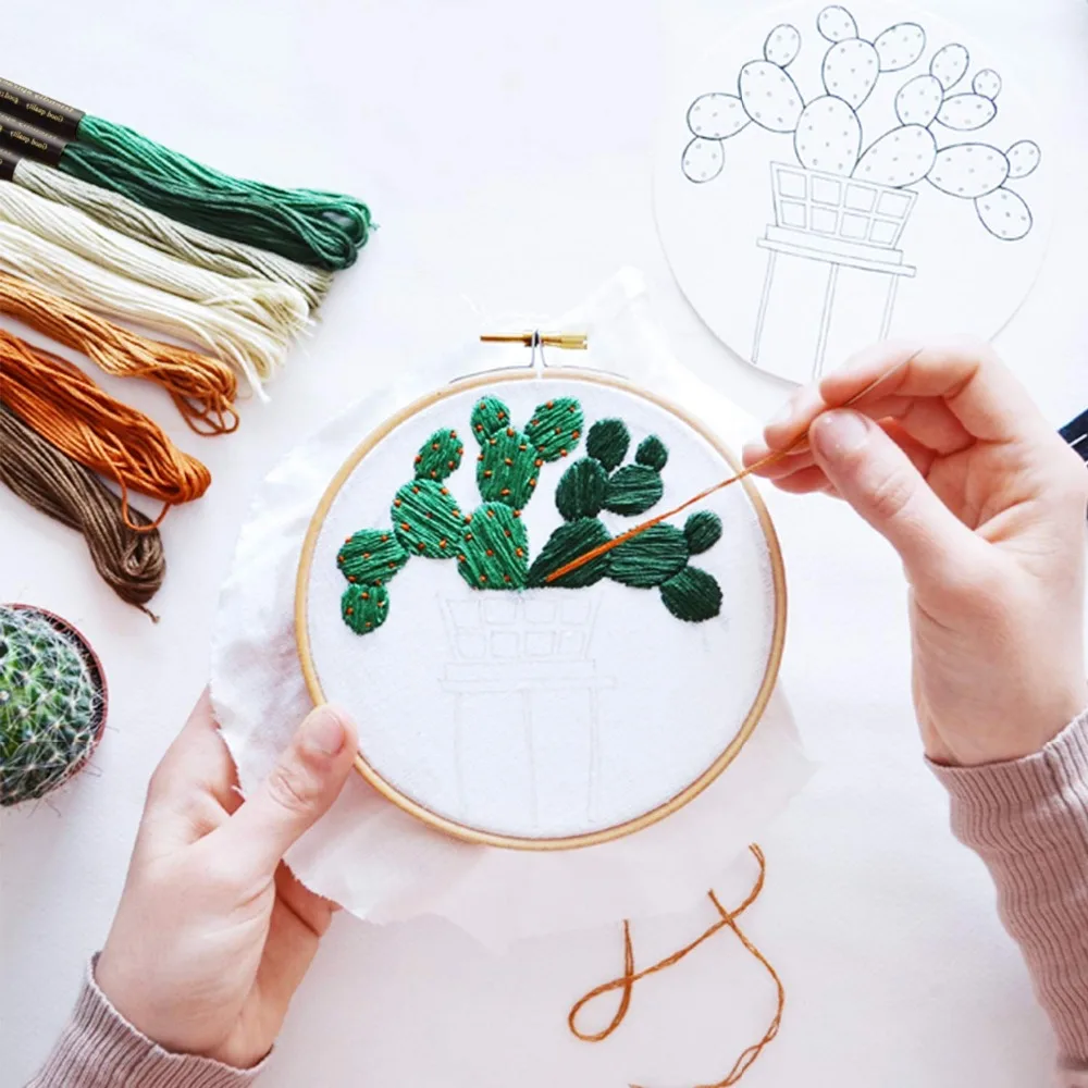 Нитки для вышивки 50 шт. разноцветные нитки крестом нить из полиэстера и хлопка DIY