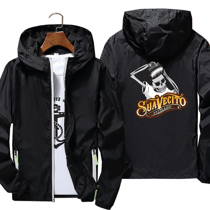 

2021 Jackets man suavecito pomade Windbreak jacket Reflective Skin Sun Spring Autumn brand jacket printing